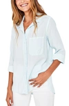 Bella Dahl Shirttail Button-up Shirt In Sea Foam