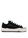 Miharayasuhiro Peterson Low Distressed Canvas Sneakers In Black  