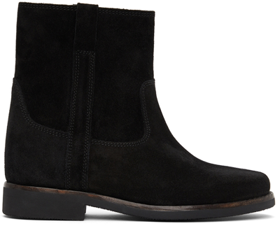 ISABEL MARANT BLACK SUEDE SUSEE BOOTS