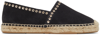 Isabel Marant Canae Eyelet-embellished Suede Espadrilles In 02fk Faded Black