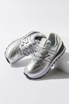 New Balance 574 Metallic Sneaker In Silver