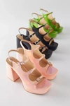 Urban Outfitters Uo Willow Strappy Platform Heel In Peach