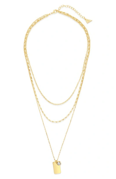 Sterling Forever Brielle Layered Necklace, 22 In Gold
