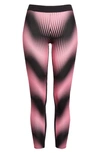 Rabanne X Fondation Vasarely Pinch Echo Bodyline Leggings In V675 Pink Echo