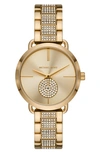 Michael Kors Mini Portia Pavé Gold-tone Watch