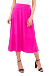 Chaus Midi Skirt In Fiercely Fuchsia