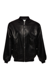 Magda Butrym Zip-up Sheepskin Bomber Jacket In Black