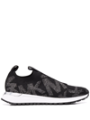 Shop Michael Michael Kors Bodie Logo Print Sneakers In Black