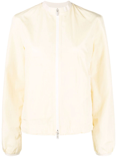 Jil Sander Lightweight Bomber Jacket In Gelb