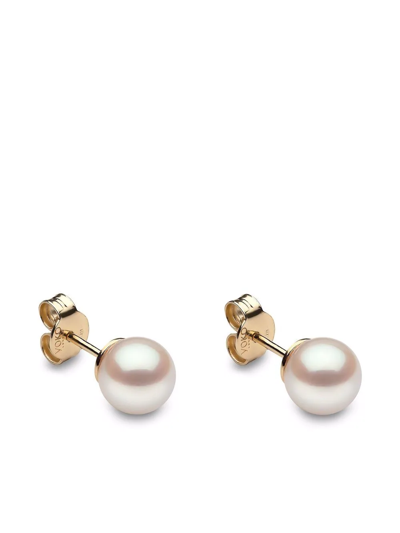 Yoko London 18kt Yellow Gold Classic 7mm Akoya Pearl Stud Earrings