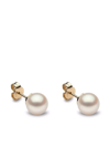 Yoko London 18kt Yellow Gold Classic 6mm Freshwater Pearl Stud Earrings In Gold
