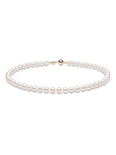 Yoko London 18kt Yellow Gold Classic 8mm Freshwater Pearl Necklace