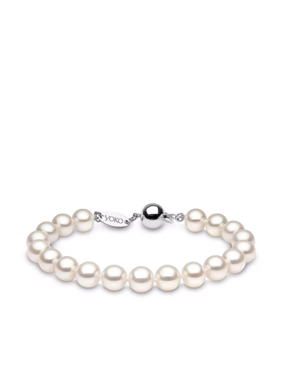 Yoko London 18kt White Gold Classic 8mm Freshwater Pearl Bracelet