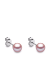 YOKO LONDON 18KT WHITE GOLD CLASSIC 6MM FRESHWATER PEARL STUD EARRINGS