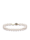 Yoko London 18kt Yellow Gold Classic 8mm Freshwater Pearl Bracelet In Gold