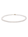 Yoko London 18kt Yellow Gold Classic 8mm Freshwater Pearl Necklace In Gold