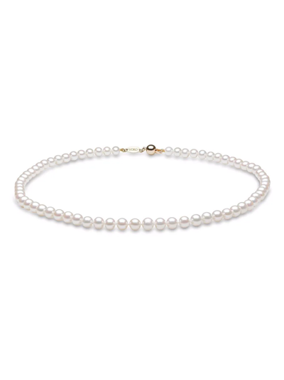 YOKO LONDON 18KT YELLOW GOLD CLASSIC 6MM FRESHWATER PEARL NECKLACE