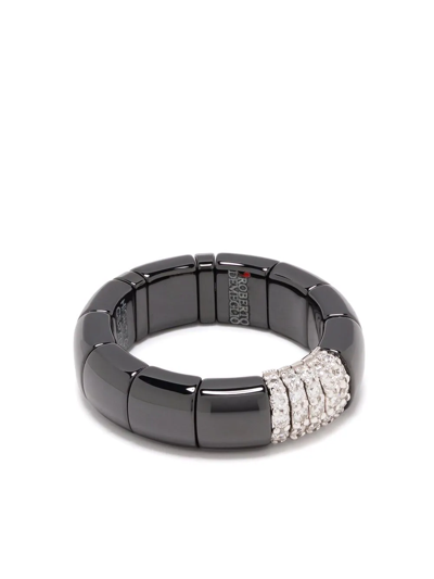 Roberto Demeglio 18kt White Gold Domino Diamond Ring In Silber