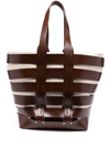 RABANNE CUT-OUT LEATHER TOTE