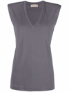 BLANCA VITA SLEEVELESS V-NECK TOP