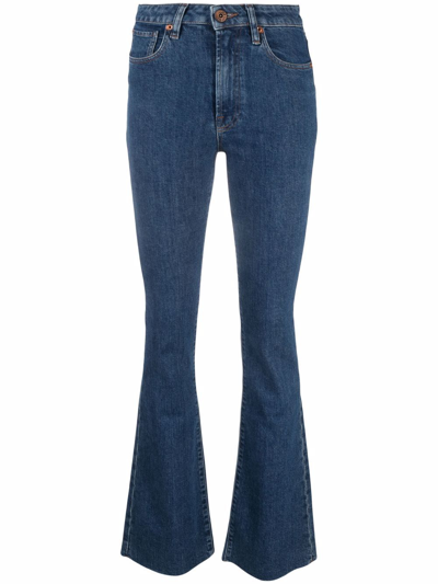 3x1 Farrah High-rise Bootcut Jeans In Blue