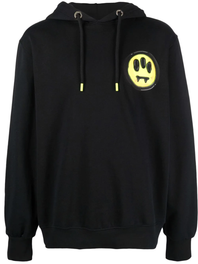 Barrow Graphic-print Cotton Hoodie In Black