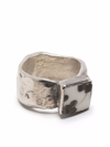 NICK FOUQUET TEXTURED SQUARE-CHARM RING
