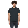 Rag & Bone Interlock Slim Fit Heathered Polo Shirt In Navy