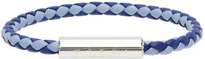 Marni Blue Braided Bracelet In 00b59 Bluette