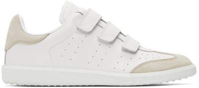 Isabel Marant Contrast-panel Low-top Sneakers In Weiss