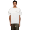 FENG CHEN WANG WHITE DOUBLE COLLAR T-SHIRT