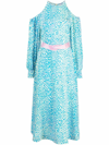 STELLA MCCARTNEY STELLA MCCARTNEY WOMEN'S LIGHT BLUE SILK DRESS,604365STA308500 38