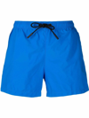 Marcelo Burlon County Of Milan Swimming Trunks With Embroidery In Blue
