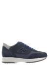 Hogan Interactive H Flock Sneakers In Blue