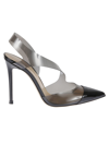 Gianvito Rossi Transparent Slip-on Pumps In Black