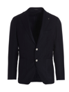 Tagliatore Single-breasted Wool-cashmere Blazer In Blue