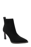 Bcbgeneration Beya Pointed Toe Bootie In Black Flyknit Fabric