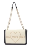 LOVE MOSCHINO STUDDED SHOULDER BAG