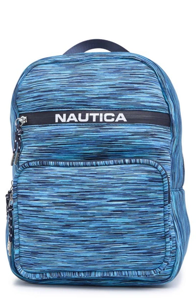 Nautica Splash It Out Jersey Backpack In Multi Blue