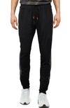 X-ray Multi-panel Moto Joggers In Black/ Red