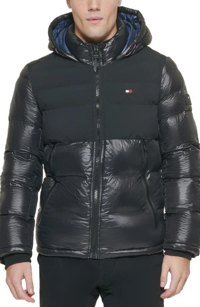 TOMMY HILFIGER HEAVYWEIGHT HOODED PUFFER JACKET 