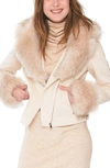 MOLLY BRACKEN FAUX FUR JACKET