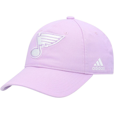 Adidas Originals Adidas Purple St. Louis Blues 2022 Hockey Fights Cancer Slouch Adjustable Hat