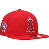 NEW ERA NEW ERA RED LOS ANGELES ANGELS 9/11 MEMORIAL SIDE PATCH 59FIFTY FITTED HAT