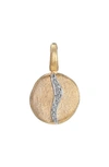 MARCO BICEGO JAIPUR 18K YELLOW GOLD SMALL DIAMOND ACCENT PENDANT