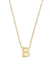 Kendra Scott Letter B Pendant Necklace In Gold Metal