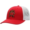 Top Of The World Men's  Red, White Maryland Terrapins Trucker Snapback Hat In Red