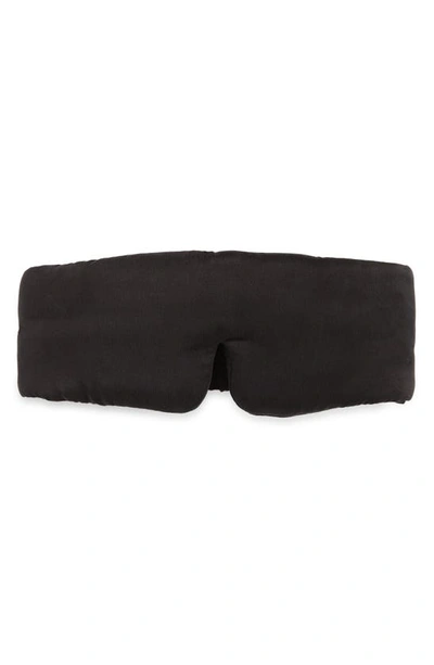 Lunya Washable Silk Sleep Mask In Immersed Black