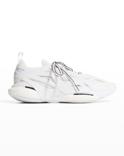 Adidas By Stella Mccartney Asmc Solarglide Cutout Runner Sneakers In Ftwwht