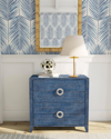 Butler Specialty Co Butler Amelle Blue Raffia Accent Chest